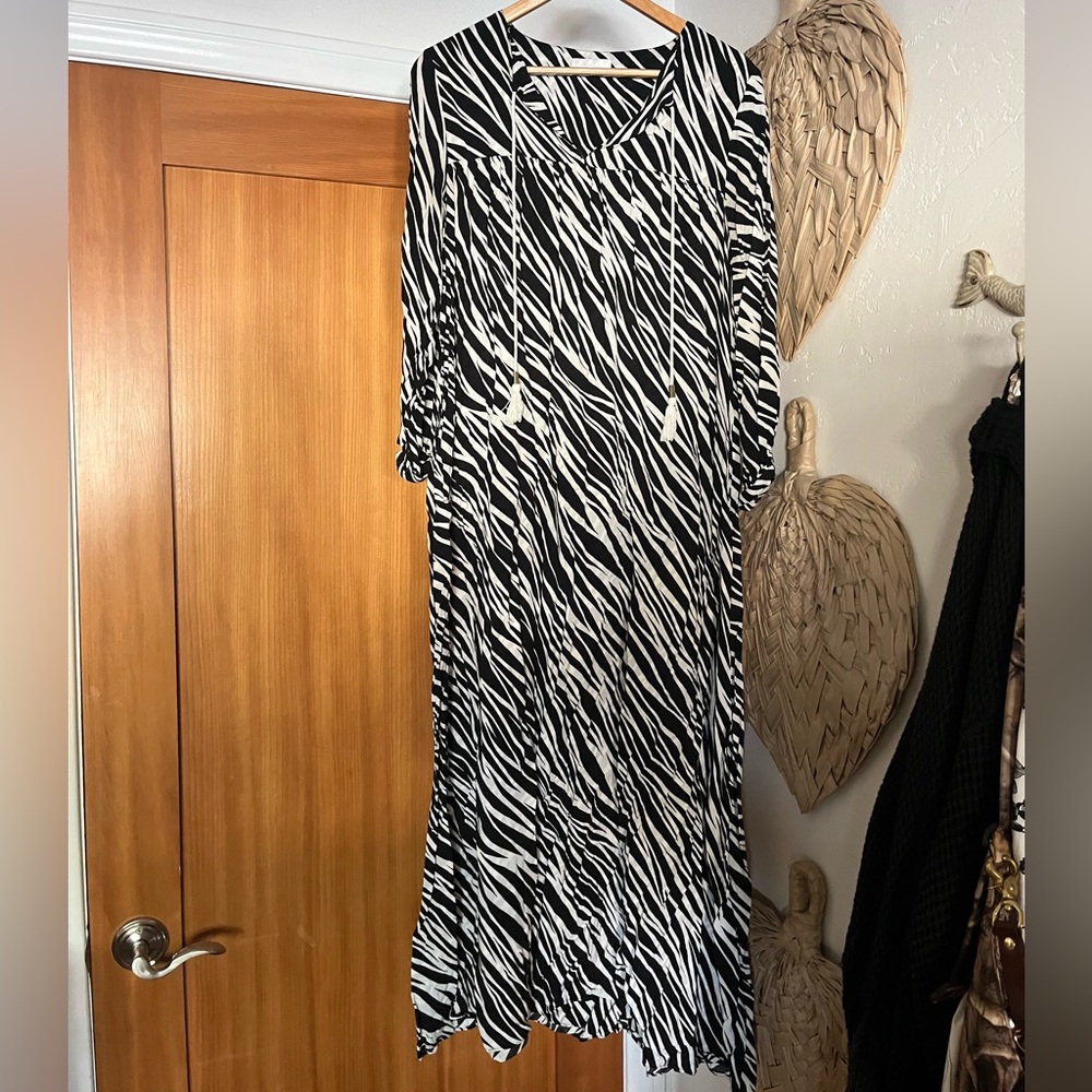Anine Bing zebra dress mumu